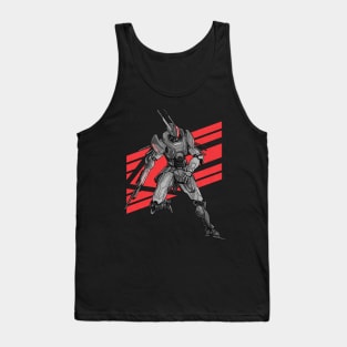 Jackrabbot Black Red Tank Top